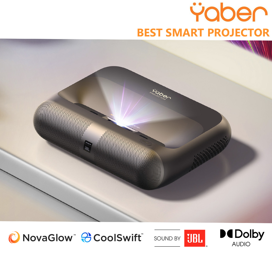 Máy chiếu thông minh Laser siêu gần Yaber K300s